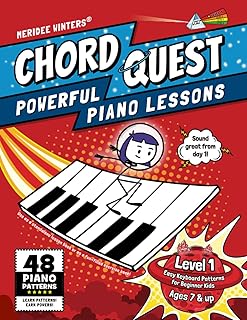 Chord Quest Powerful Piano Lessons Level 1: Easy Keyboard Patterns for Beginner Kids