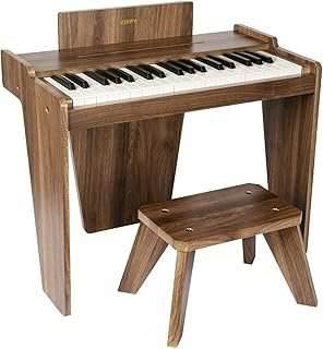 ZIPPY Kids Piano Keyboard, 37 Keys Digital Piano for Kids, Music Educational Instrument Toy, Wood Piano for 3+ Girls and B...
