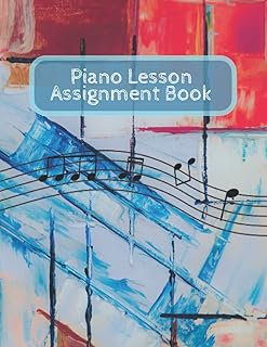 Piano Lesson Assignment Book: 52 weeks of student assignments, notes, and practice logs