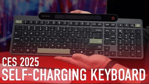 Lenovo Unveils Self-Charging Keyboard: Eco-Friendly Innovation at CES 2025